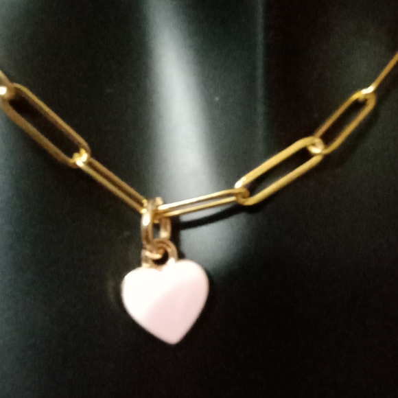 Pink Heart Necklace - Picture 2 of 5